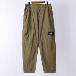 Stone Island Parachute Cotton Cargo Pants Green