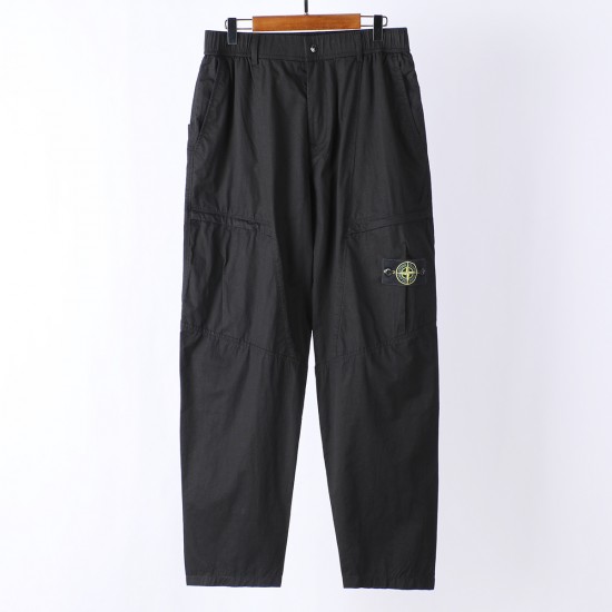 Stone Island Parachute Cotton Cargo Pants Black