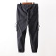 Stone Island Brushed Cotton Canvas Cargo Pants Obsidian