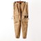 Stone Island Brushed Cotton Canvas Cargo Pants Khaki