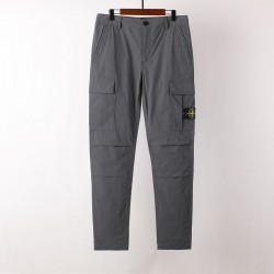 Stone Island Men's Tapered Badge Cargo Pants Grey