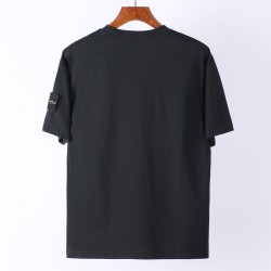 Stone Island Short Sleeved Logo T Shirt  Black