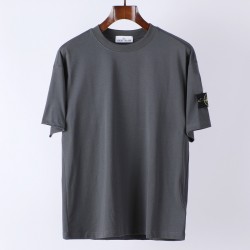 Stone Island Short Sleeved Logo T Shirt Anthracite