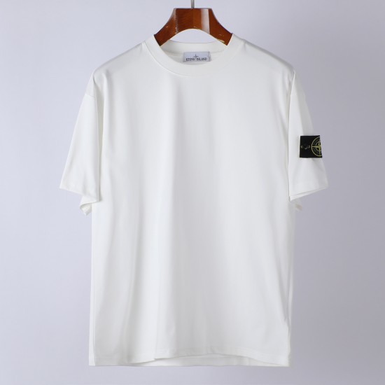 Stone Island Short Sleeved Logo T Shirt White