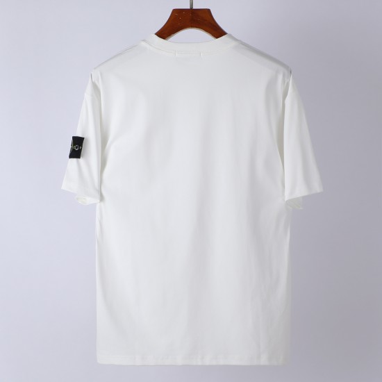 Stone Island Short Sleeved Logo T Shirt White