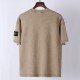 Stone Island Short Sleeved Logo Washed T Shirt Khaki