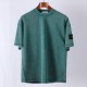 Stone Island Short Sleeved Logo Washed T Shirt Turchese 