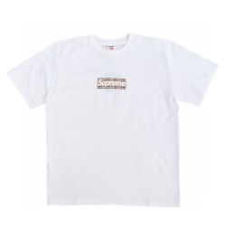 Supreme Burberry Box Logo Tee White