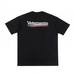 Vetements Black T-shirt With Logo 