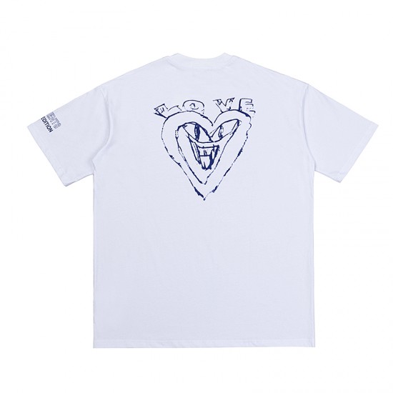 Vetements White Scribbled Car T-Shirt