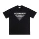 Vetements Black T-shirt With Logo