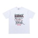 Vetements White Good Luck Karma Printed Cotton T-Shirt