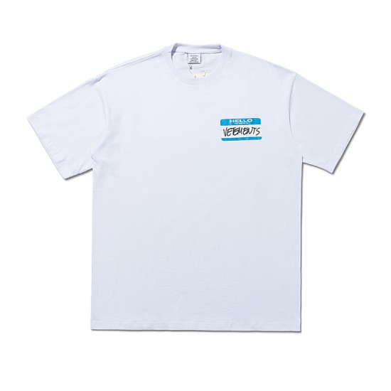 Vetements My Name Is Vetements cotton T-shirt White