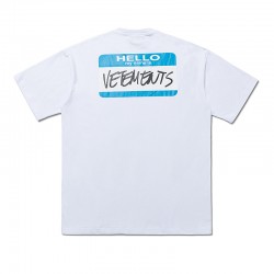 Vetements My Name Is Vetements cotton T-shirt White