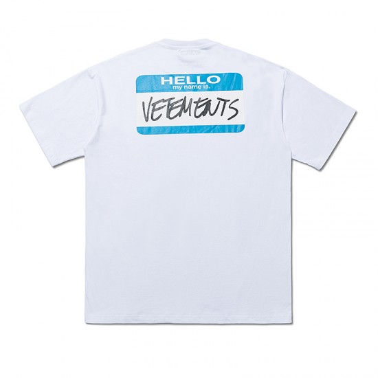 Vetements My Name Is Vetements cotton T-shirt White