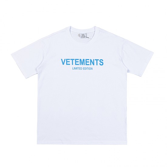 Vetements Limited Edition White T-shirt With Logo