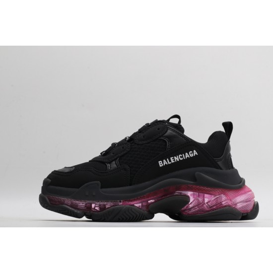 Balenciaga Triple S 'Clear Sole - Black Pink Neon' 544351W2FR11053