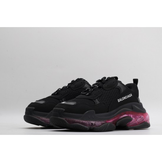 Balenciaga Triple S 'Clear Sole - Black Pink Neon' 544351W2FR11053