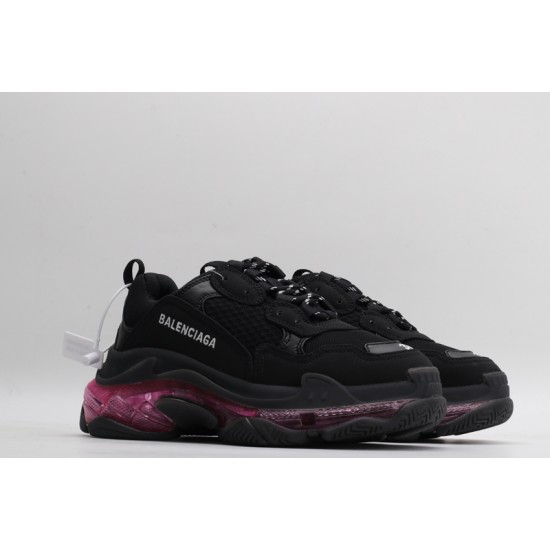 Balenciaga Triple S 'Clear Sole - Black Pink Neon' 544351W2FR11053