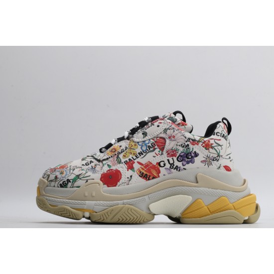 Gucci x Balenciaga The Hacker Project Triple S 'Flora Print' 677195-UL110-8461