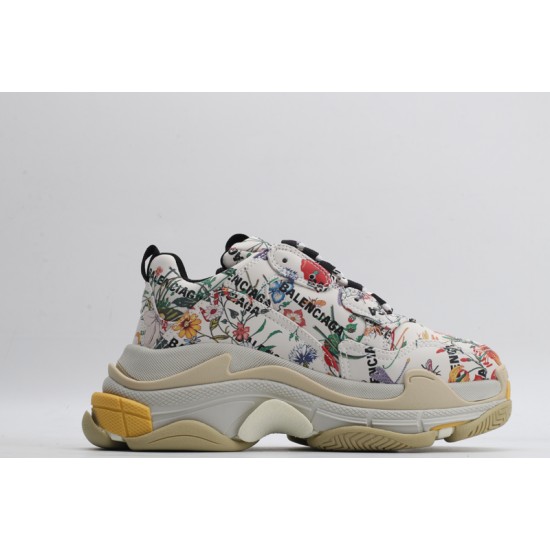 Gucci x Balenciaga The Hacker Project Triple S 'Flora Print' 677195-UL110-8461