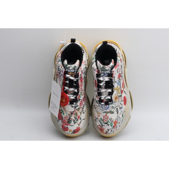 Gucci x Balenciaga The Hacker Project Triple S 'Flora Print' 677195-UL110-8461