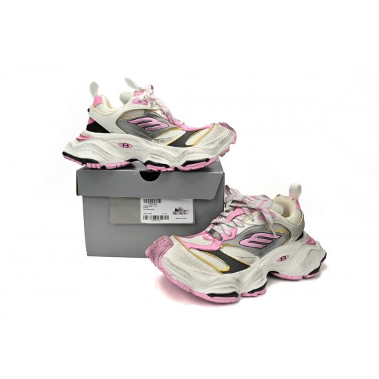 Balenciaga Cargo Sneaker White Grey Pink