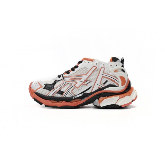 Balenciaga Runner Sneaker White Orange Black