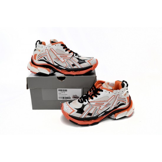 Balenciaga Runner Sneaker White Orange Black