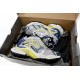 Balenciaga Runner Sneaker Metallic Silver Royal Blue Lime Green