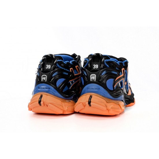 Balenciaga Runner Sneaker Blue Orange Black