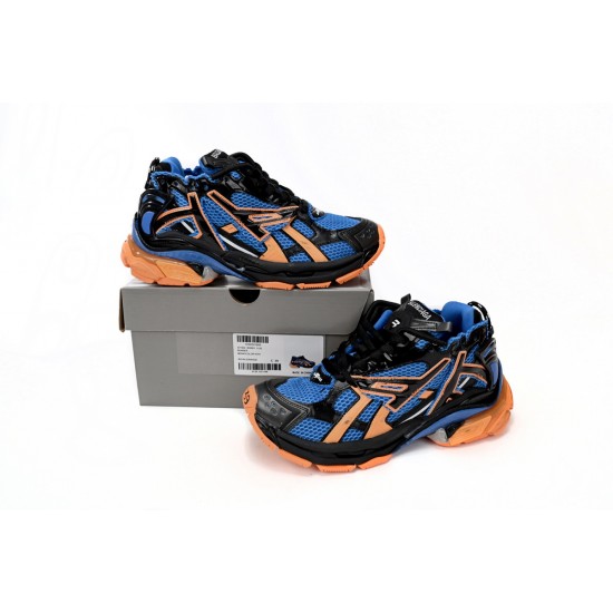 Balenciaga Runner Sneaker Blue Orange Black