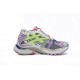 Balenciaga Runner Sneaker WMNS Leather Free Grey Light Purple Neon Yellow White