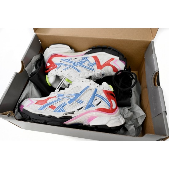 Balenciaga Runner Sneaker WMNS White Blue Pink Red