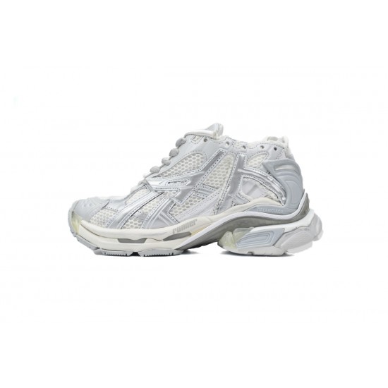 Balenciaga Runner Sneaker White Silver