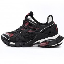 Balenciaga Track.2 Trainer Black Burgundy