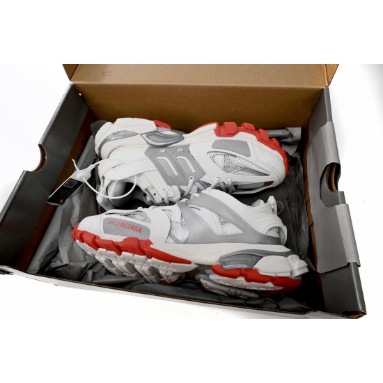 Balenciaga Track Sneaker White Grey Red