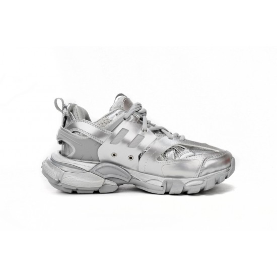 Balenciaga Track Sneaker Metallic Silver