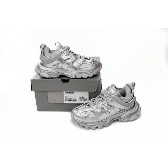 Balenciaga Track Sneaker Metallic Silver