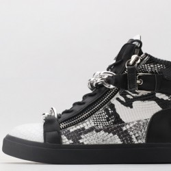 Christian Louboutin Sneakeres White Black Crocodile