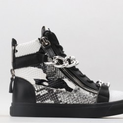 Christian Louboutin Sneakeres White Black Crocodile