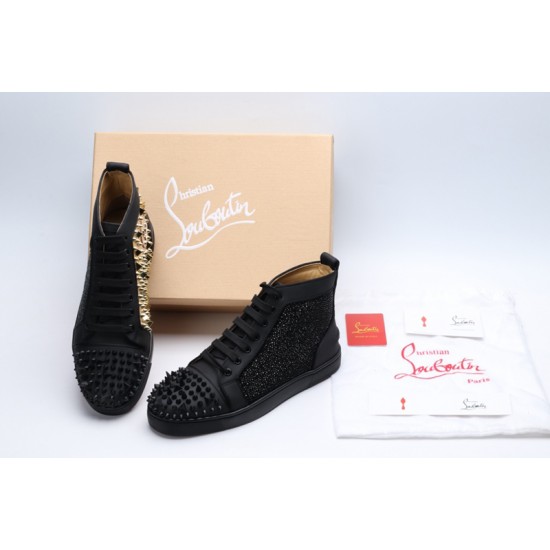 Christian Louboutin Sneakeres Spike Black Gold