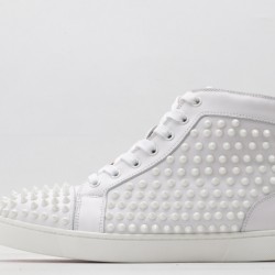 Christian Louboutin Sneakeres White Studded