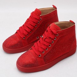 Christian Louboutin Sneakeres Red Studded