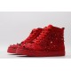 Christian Louboutin Sneakeres Spike Red Studded