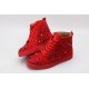 Christian Louboutin Sneakeres Spike Red Studded