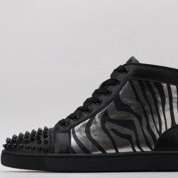 Christian Louboutin Sneakeres Spike Black Zebra