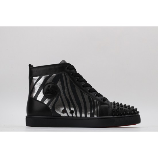 Christian Louboutin Sneakeres Spike Black Zebra