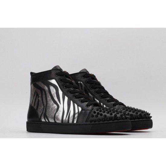 Christian Louboutin Sneakeres Spike Black Zebra