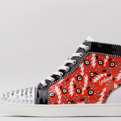 Christian Louboutin Sneakeres Spike White Red Multicolor